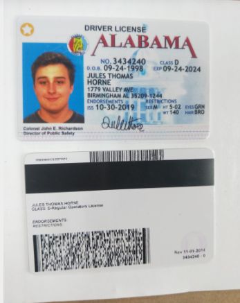 Alabama Driver's License ID Card Alabama Driver's License ID Card
