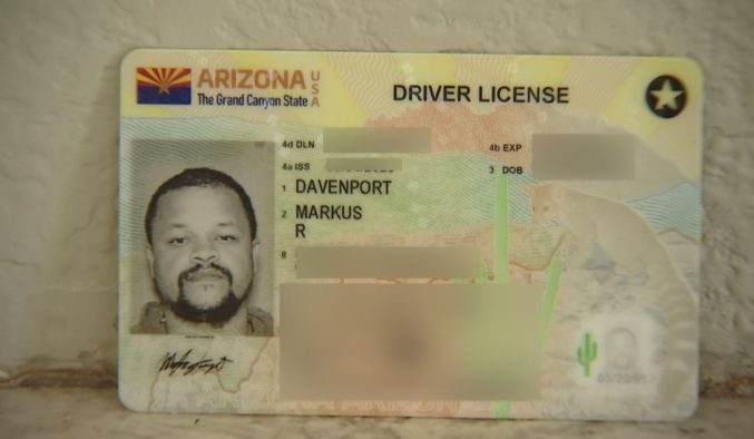 Arizona ID Card 002