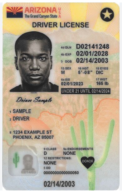 Arizona ID Card under 21 Arizona ID Card under 21