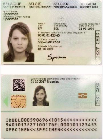 Belgium ID Card 002 Belgium ID Card