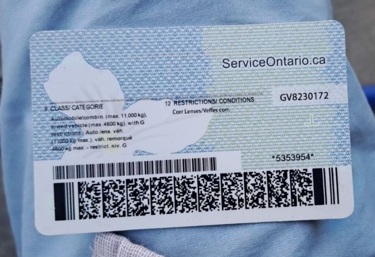 Canada Driver's License back Buy Canada Driver's License back