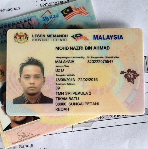Malaysian driving licence