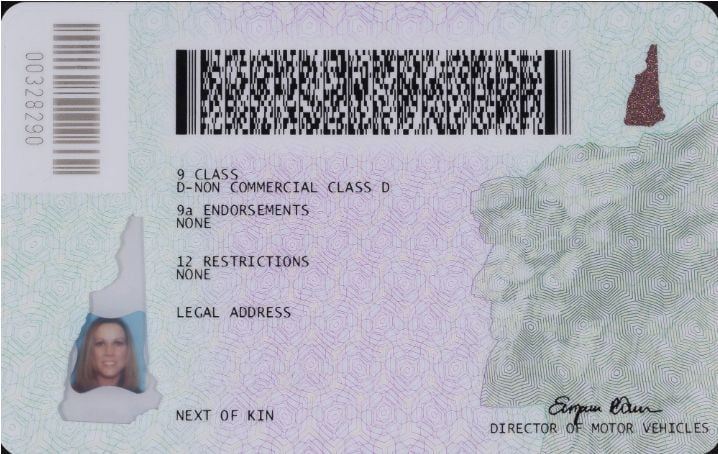 New Hampshire Driver's License New Hampshire Driver's License