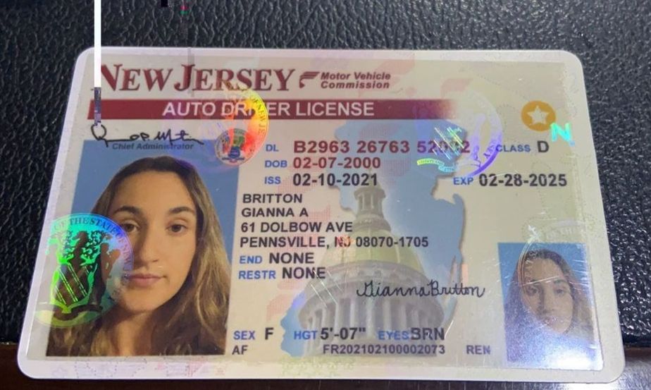 New Jersey Driver's License and ID Card 002 Buy New Jersey Driver's License and ID Card