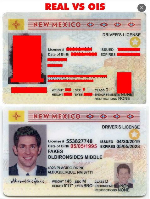 New Mexico DL ID Card
