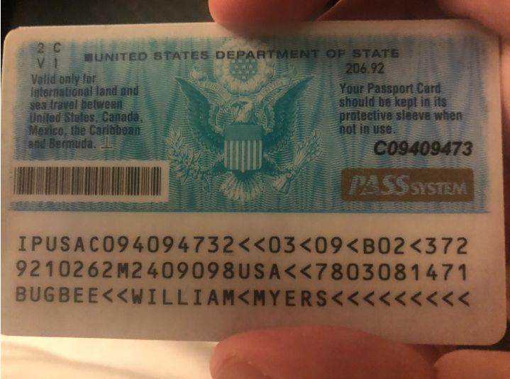 Passport Card US Passport Card US